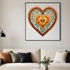 Love Symbol Vector A vector illustration of a heart with a clear background, suitable for sublimation printing.