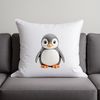 Waddling Penguin on Land A small penguin waddling on land with a smooth, transparent background.