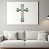 A transparent PNG image of a Christian crucifix with intricate details, suitable for commercial or personal use.
