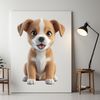 Cuddly Puppy Image for Printing A high-resolution PNG image of a cute puppy with a clear background, ideal for sublimation printing or DIY projects.
