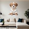 Cute Puppy in Transparent PNG Format Transparent PNG graphic of a small dog with a large format suitable for commercial use.