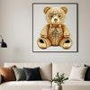 Adorable Teddy Bear Silhouette A transparent high-resolution image of a teddy bear with a clear background.