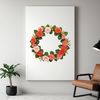 High-Res Floral Garland PNG Image A high-resolution floral wreath made up of various flowers and greenery elements.