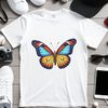 A high-resolution PNG image of a colorful butterfly with a transparent background.