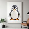 Cute Penguin Character PNG Image A high-resolution illustration of a cute baby penguin in transparent PNG format.