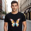 Delicate Insect Illustration A colorful insect with delicate wings, suitable for commercial or personal use in various graphic designs.