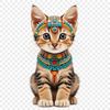 A high-resolution PNG image of a cute domesticated cat.