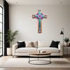 Ornate Christian Crucifix Icon A high-resolution transparent PNG image of a traditional Christian crucifix with ornate details.