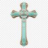 Religious PNG Artwork A high-resolution PNG image of a crucifix design suitable for commercial use and personal projects.