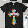 Beautiful Cross Design Image A transparent PNG image of a simple cross with ornate details, suitable for various uses.