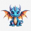A high-resolution transparent image of a mythical creature, a dragon, suitable for commercial or personal use.