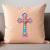 Traditional Christian Symbol Cross Design A high-resolution image of a traditional Christian symbol, featuring a cross in a simple design.