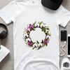 Free Transparent Wreath Clip Art A high-resolution floral wreath with clear background, ideal for sublimation and print projects.