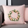 Floral Wreath Design with Clear Background A high-resolution transparent floral wreath design with a clear background, suitable for sublimation printing.