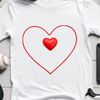 Stylized Transparent PNG of a Beautiful Heart Symbol A high-resolution transparent PNG of a stylized love heart with a clear background.