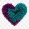 Detailed Love Heart Graphics Clear background illustration of a large, detailed heart in PNG format.