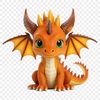 Fantasy Dragon PNG Graphic An illustration of a large, detailed dragon in PNG format suitable for commercial and personal use projects.