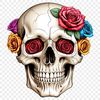 A large PNG skull graphic suitable for commercial and personal use in various design projects.