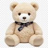 A high-resolution png image of a cuddly teddy bear with a clear background.