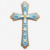 A clean and clear crucifix icon in PNG format. A high-resolution transparent png image of a crucifix with a clean background.