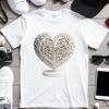 A stylized love heart with a clear background, suitable for commercial or personal use in designs.
