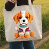 Free Printable Cute Puppy A transparent PNG illustration of a cute dog, suitable for sublimation printing or web design use.
