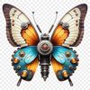 Transparent Background Butterfly PNG A colorful, high-resolution image of a butterfly with a transparent background.