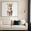 Adorable Kitten Silhouette in Clear Background A high-resolution transparent PNG image of a cute domestic cat kitten in a clear background.