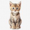 A high-resolution, transparent PNG image of a cute kitten with a clear background, suitable for commercial or personal use.