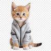 Whiskers & Wonders: Cute Kitten Image A high-resolution PNG image of a cute kitten with a clear background.