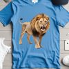 Regal African Wildlife A large, free-standing African lion in a clear background, suitable for commercial or personal use.