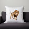 Wild Animal Illustration PNG A close-up illustration of a regal lion with a clear background.