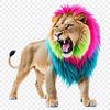 A high-resolution PNG image of a lion in its natural habitat.