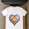 Simple Love Symbol Illustration A clear background digital illustration of a love heart in a simple design.