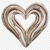 Transparent Love Icon for Design A transparent PNG image of a heart symbol used in various creative projects.