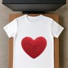 Love Heart Graphic with Clear Background A high-resolution transparent PNG graphic of a single love heart with a clear background.