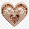 A vector illustration of a love heart with a clear background, suitable for high-resolution printing or digital use.
