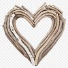 Beautiful Heart Silhouette Transparent heart shape with clear background for commercial or personal use.