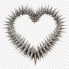 Transparent love heart icon designed for high-resolution print projects.