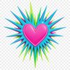 Heart Icon PNG with Clear Background A high-resolution transparent PNG heart icon with a clear background.