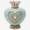 Heart Icon in High Res PNG Format A high-resolution PNG graphic of a stylized love heart with a clear background, ideal for printing and sublimation.