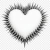 Beautiful Heart Silhouette PNG A high-resolution PNG heart with a clear background, suitable for commercial use.