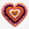 Simple Love Symbol for Digital Use Simple heart icon designed for print and digital use with a transparent PNG format.