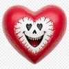 Clear Heart Icon with Transparent Background Heart symbol with clear transparent background, suitable for sublimation printing and personal use.