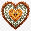 Romantic Heart Icon A transparent PNG image of a love heart icon with a clear background.