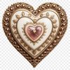 Love Heart Clipart Design A transparent love heart icon with a clear background, suitable for commercial and personal use.