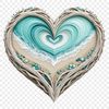 A high-resolution transparent love heart icon in PNG format.
