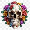 A high-resolution transparent PNG image of a skull with a clear background, suitable for commercial or personal use.