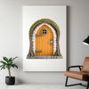 A small, transparent fairy door in a high-resolution PNG format, suitable for sublimation and commercial use.