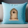 Magical Entrance Design A small, transparent Fairy Door with intricate details, suitable for sublimation and high-resolution printing.